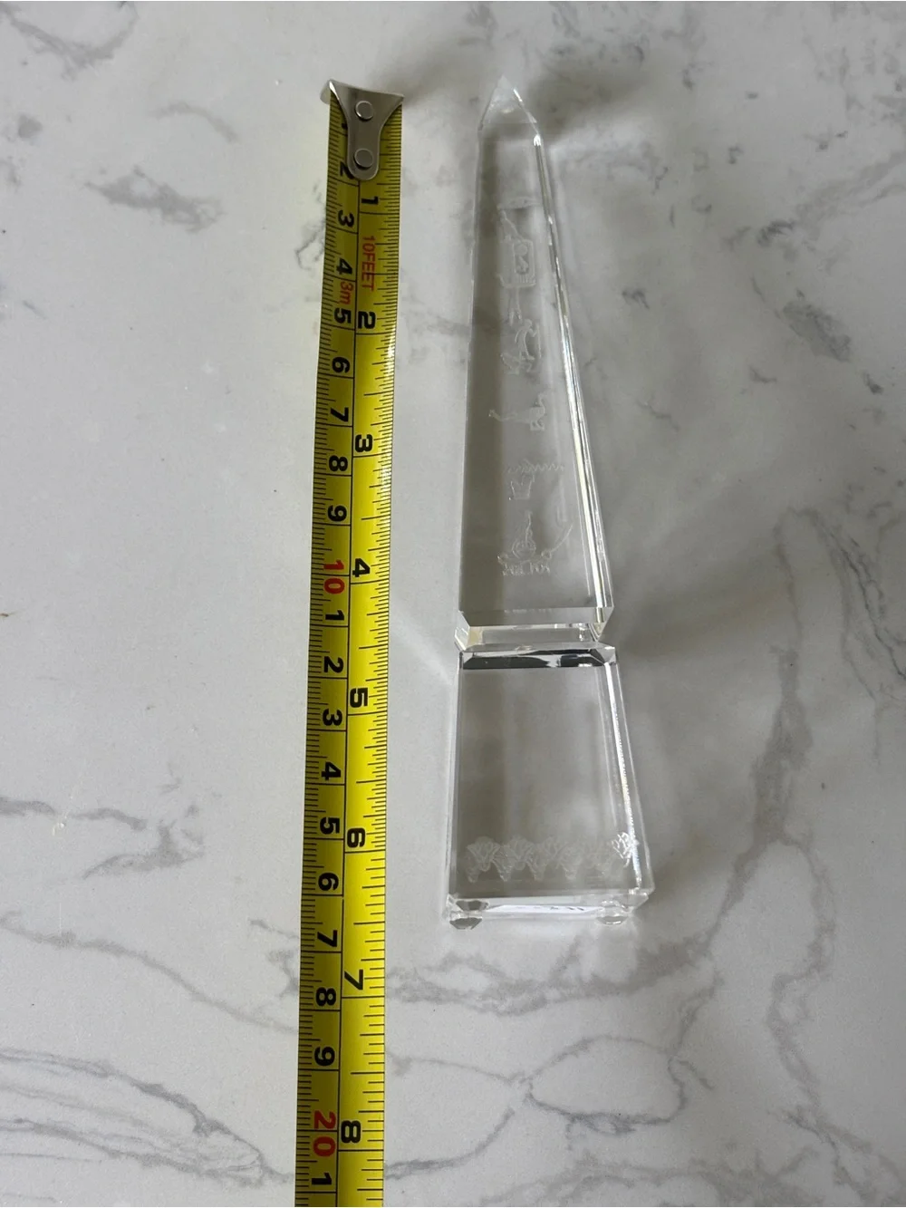 Asfor Pharaonic Clear Crystal Obelisk - Egyptian
